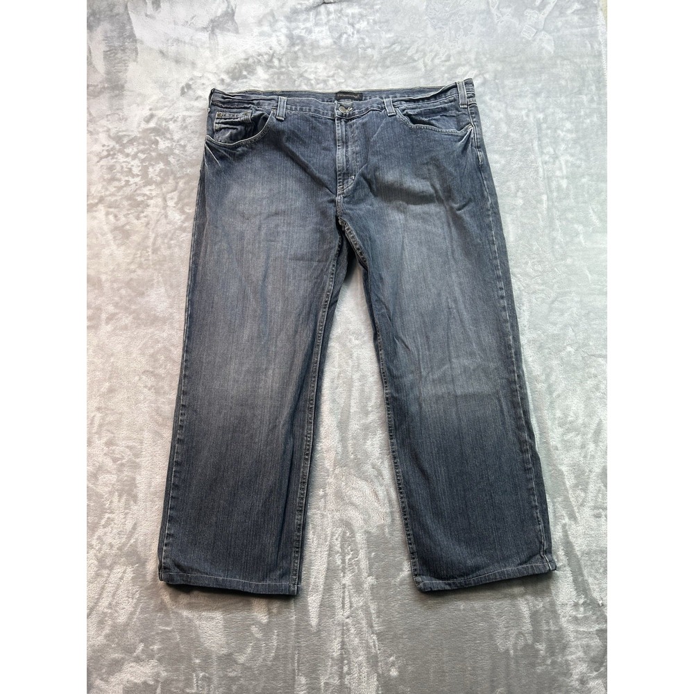 Pronto Oumo Jeans Straight Leg Mid Rise Men Sz 46x30 Blue Guys Work Grunge Denim